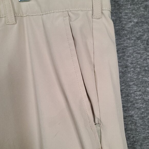 Izod Golf Men's 40x30 Beige Flat Front Stretch Performance Golf Pants - Picture 3 of 16